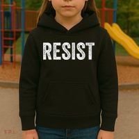 Resist Anti Trump Protest March Political Defiant Kids Hoodie thumb 3