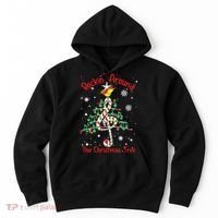 Rockin Around The Christmas Tree Music Note Music Teacher Hoodie thumb 0