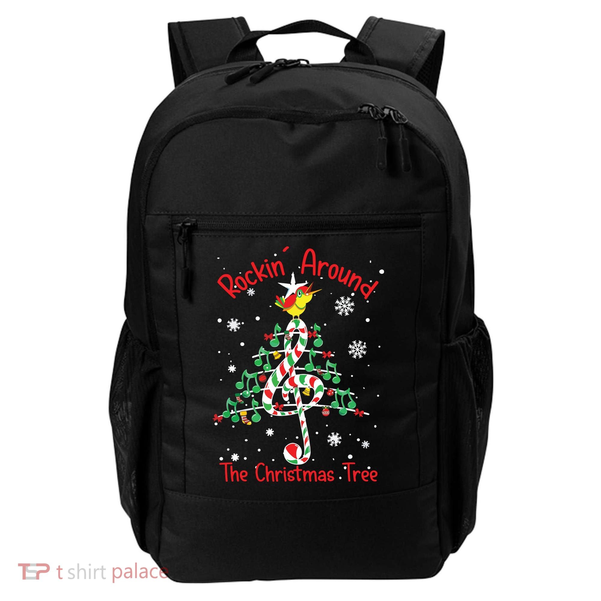Rockin Around The Christmas Tree Music Note Music Teacher Backpack