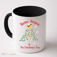 Rockin Around The Christmas Tree Music Note Music Teacher Coffee Mug thumb 0