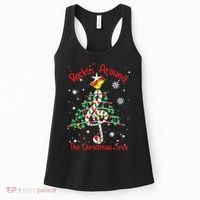 Rockin Around The Christmas Tree Music Note Music Teacher Women's Tank Top thumb 0