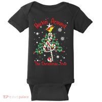 Rockin Around The Christmas Tree Music Note Music Teacher Baby Bodysuit thumb 0