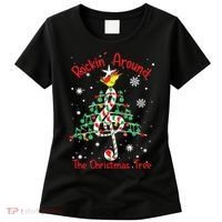 Rockin Around The Christmas Tree Music Note Music Teacher Women's T-Shirt thumb 0