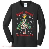 Rockin Around The Christmas Tree Music Note Music Teacher Kids Long Sleeve Shirt thumb 0