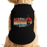 Retro Austin Texas Guitar Music Doggie Tank thumb 0