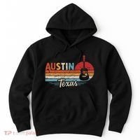 Retro Austin Texas Guitar Music Hoodie thumb 0