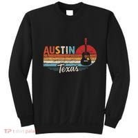 Retro Austin Texas Guitar Music Sweatshirt thumb 0