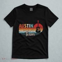 Retro Austin Texas Guitar Music T-Shirt thumb 5