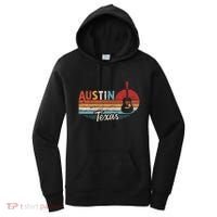 Retro Austin Texas Guitar Music Women's Hoodie thumb 0