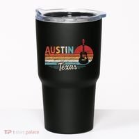 Retro Austin Texas Guitar Music Tumbler thumb 0