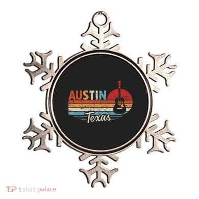 Retro Austin Texas Guitar Music Ornament