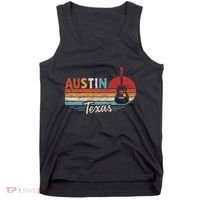 Retro Austin Texas Guitar Music Tank Top thumb 0
