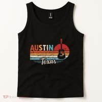 Retro Austin Texas Guitar Music Tank Top thumb 2