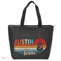Retro Austin Texas Guitar Music Tote Bag thumb 0