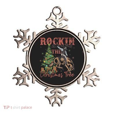 Rockin Around The Christmas Tree Cowboy Western Ornament