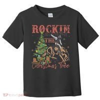 Rockin Around The Christmas Tree Cowboy Western Toddler T-Shirt thumb 0