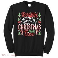 Rockin Around The Christmas Tree Music Note Music Teacher Sweatshirt thumb 0