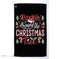 Rockin Around The Christmas Tree Music Note Music Teacher Golf Towel thumb 0