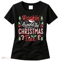 Rockin Around The Christmas Tree Music Note Music Teacher Women's T-Shirt thumb 0