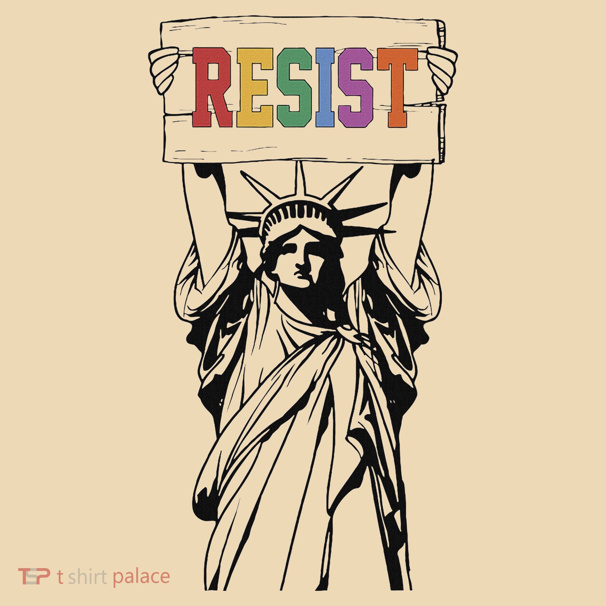 Resist Anti Trump Political Protest Tote Bag