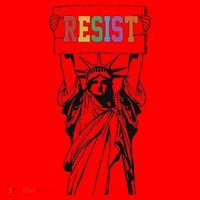 Resist Anti Trump Political Protest Santa Hat thumb 1