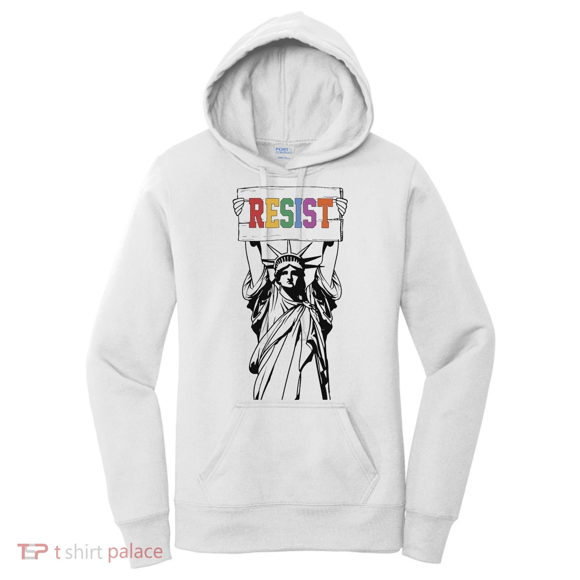 Resist Anti Trump Political Protest Women's Hoodie