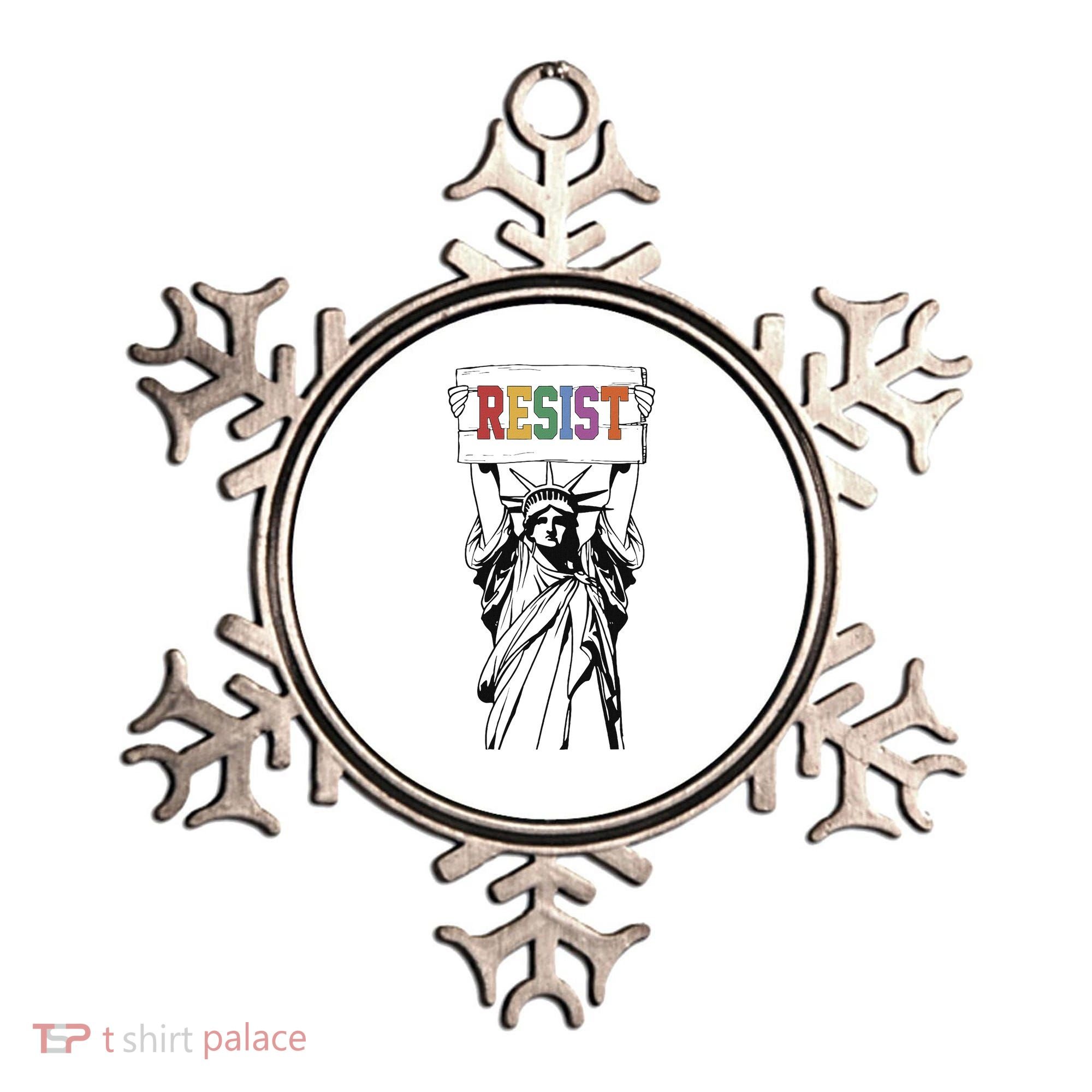 Resist Anti Trump Political Protest Ornament