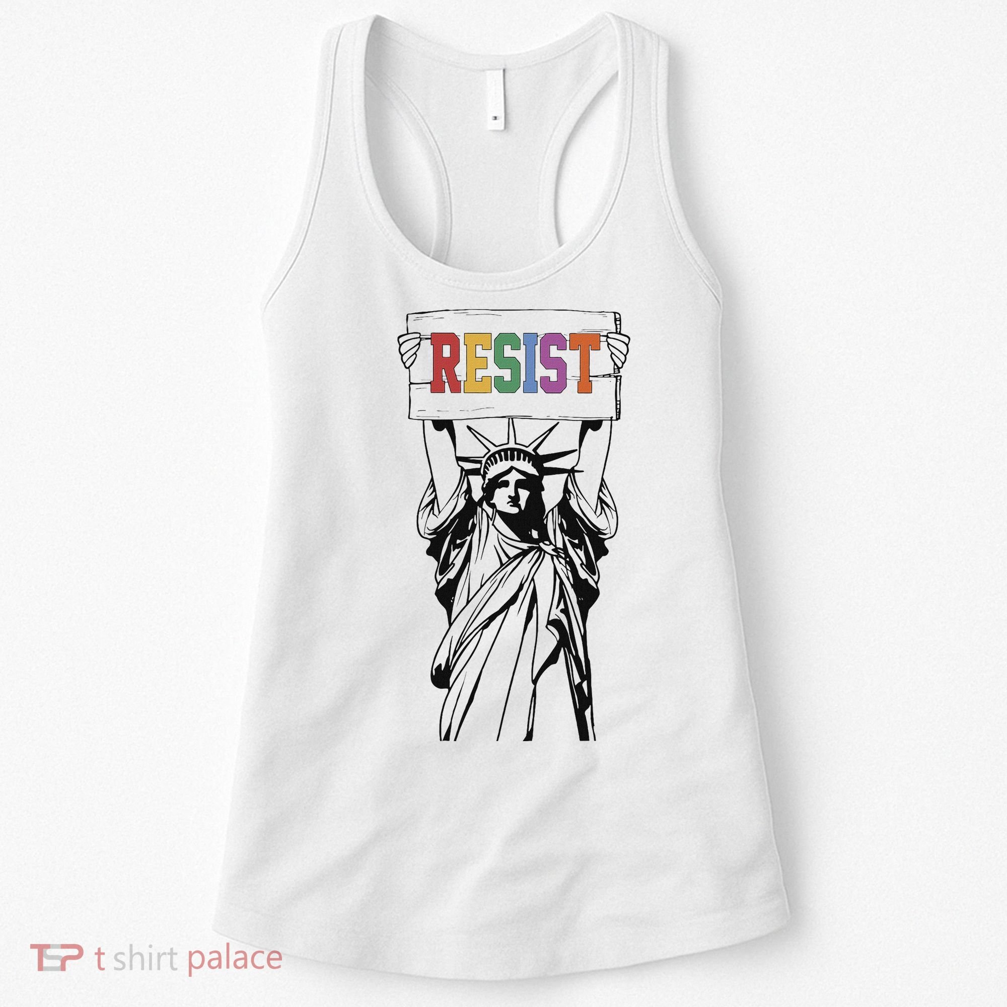 Resist Anti Trump Political Protest Women's Tank Top