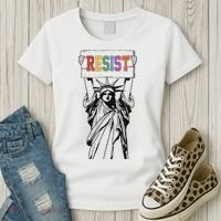 Resist Anti Trump Political Protest Women's T-Shirt thumb 3