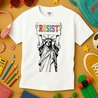 Resist Anti Trump Political Protest Kids T-Shirt thumb 3