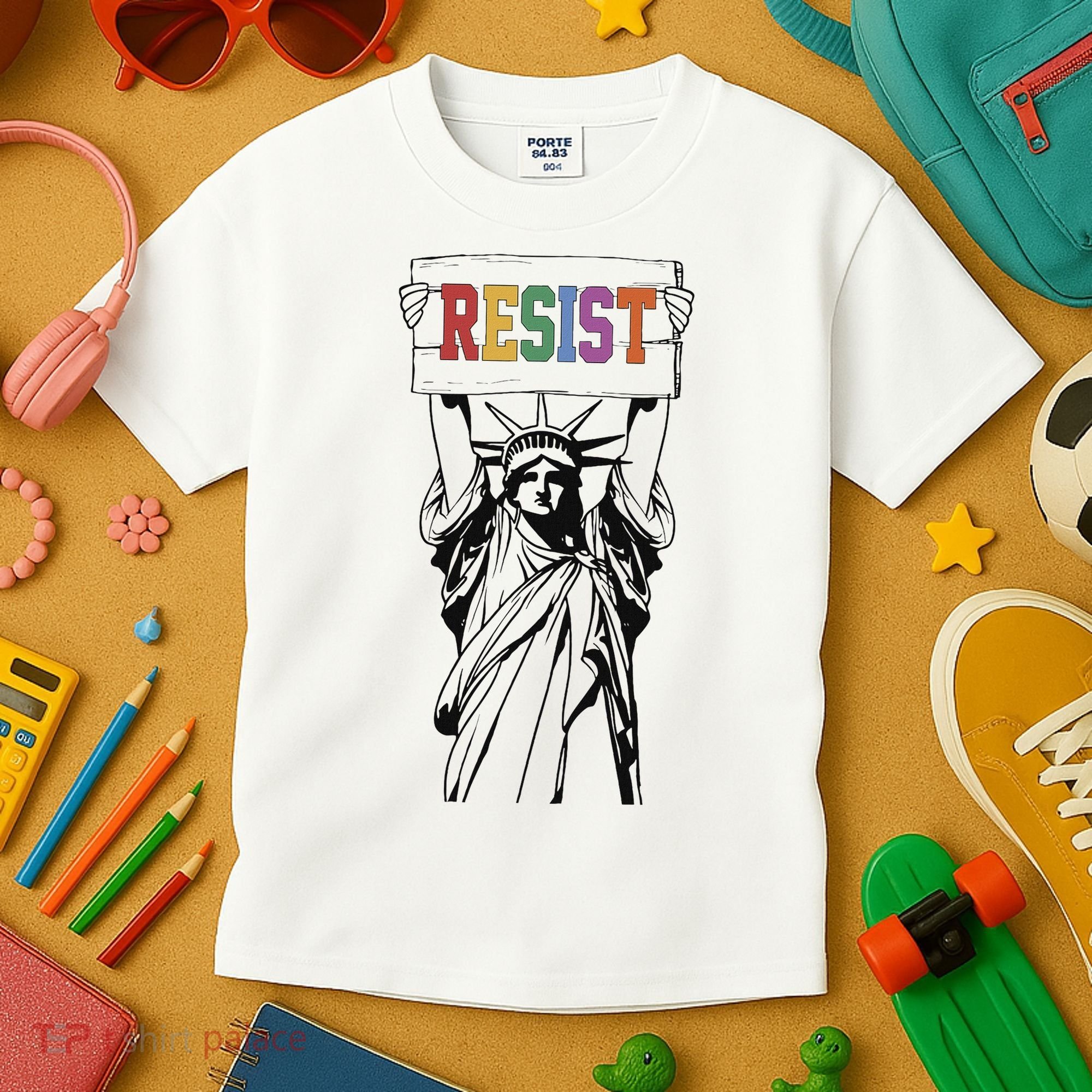 Resist Anti Trump Political Protest Kids T-Shirt