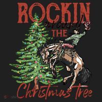 Rocking Around The Christmas Tree Retro Cowboy Christmas Women's Sweatshirt thumb 2