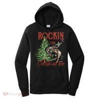 Rocking Around The Christmas Tree Retro Cowboy Christmas Women's Hoodie thumb 0