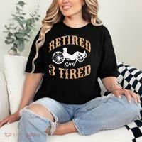Retired And Three Tired Laidback Biker Retirement Comfort Colors T-Shirt thumb 2