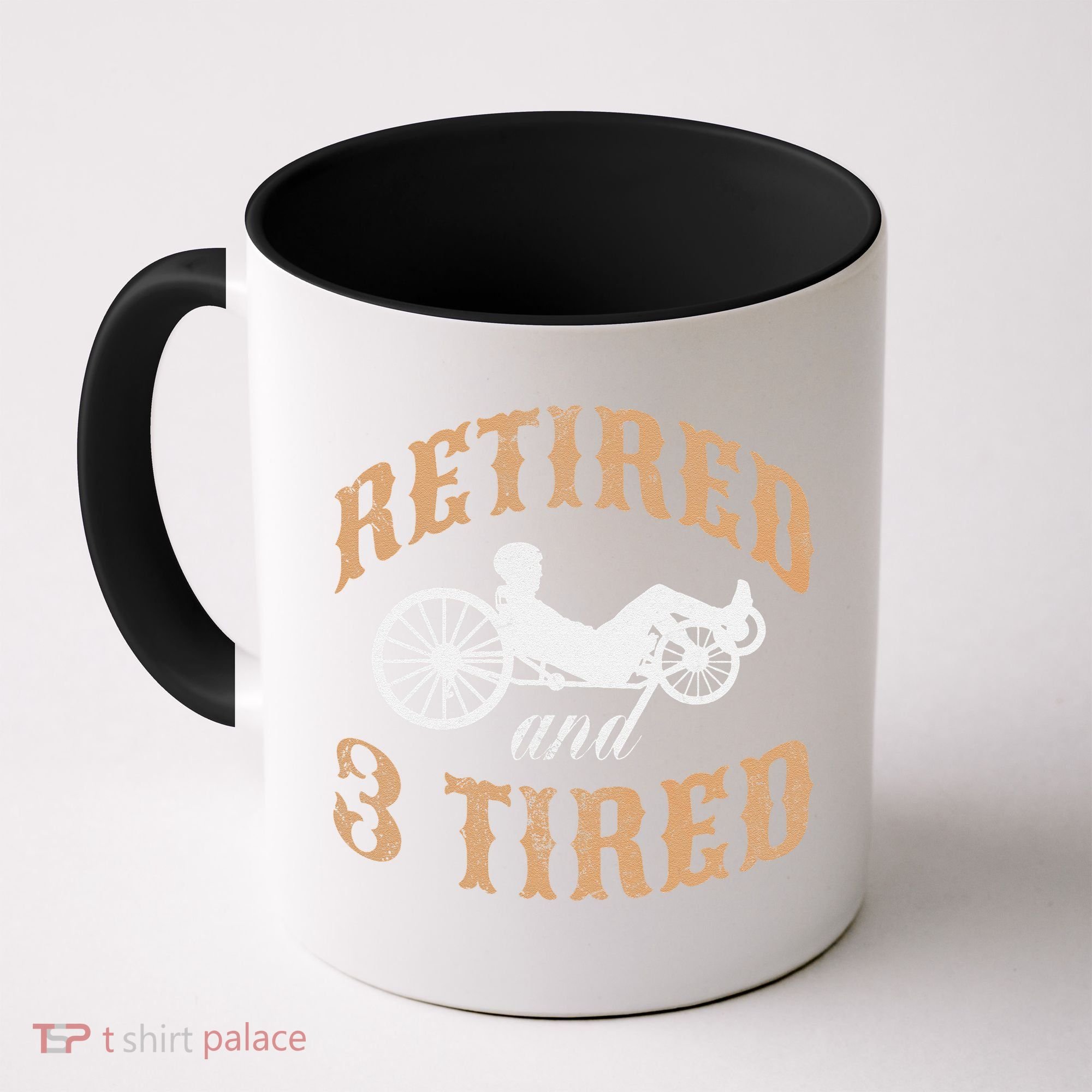 Retired And Three Tired Laidback Biker Retirement Coffee Mug