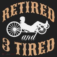 Retired And Three Tired Laidback Biker Retirement District V.I.T. Heavyweight Hoodie thumb 2