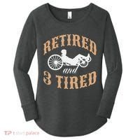 Retired And Three Tired Laidback Biker Retirement Women's Perfect Tri Tunic Long Sleeve Shirt thumb 0