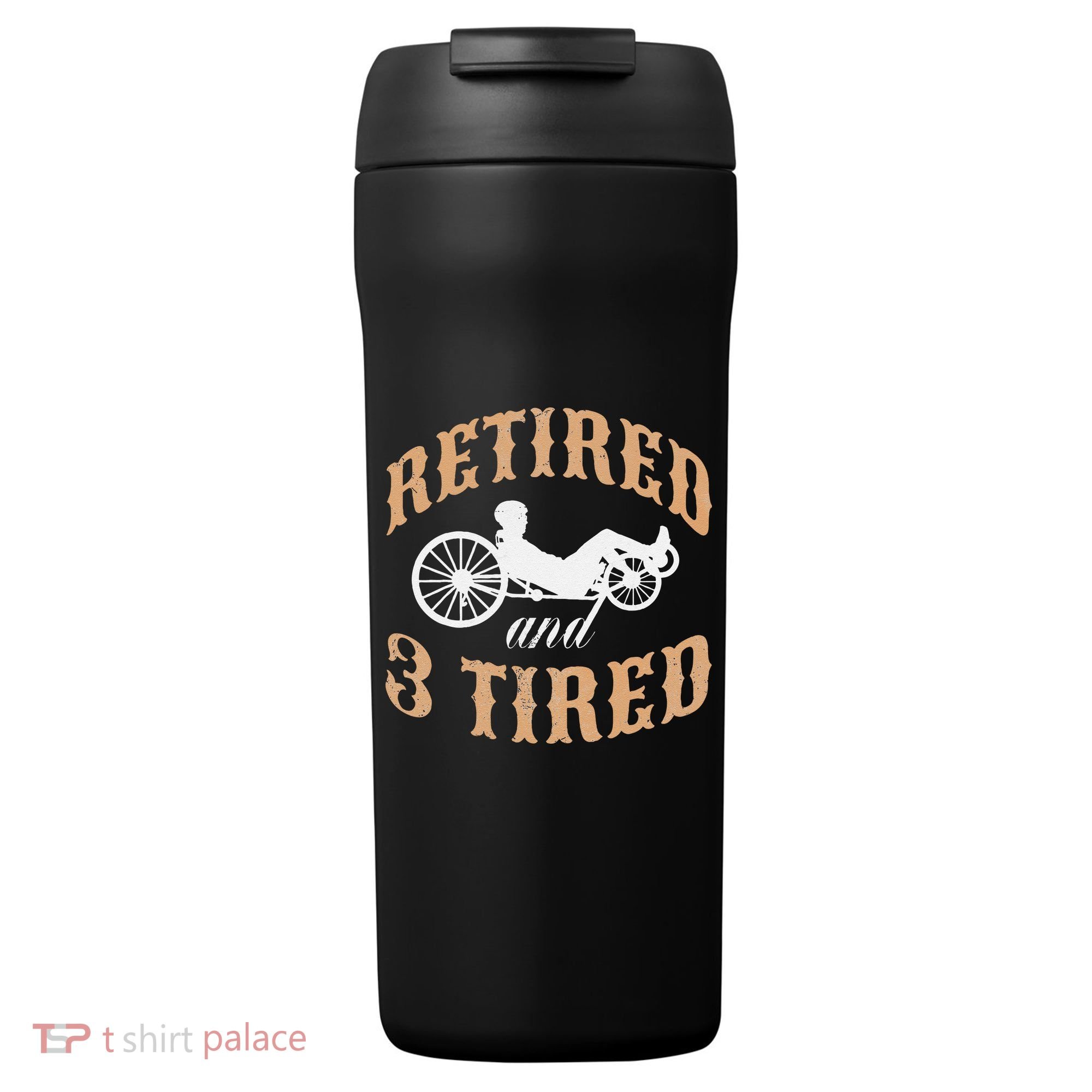 Retired And Three Tired Laidback Biker Retirement 24oz Duet Stainless Steel Tumbler