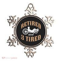 Retired And Three Tired Laidback Biker Retirement Ornament thumb 0