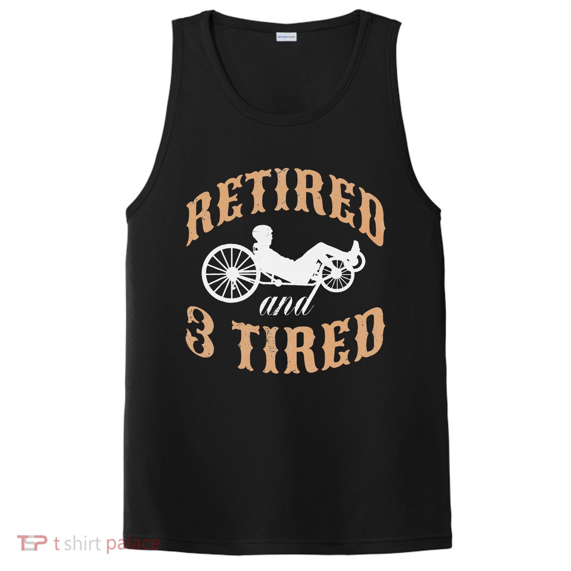 Retired And Three Tired Laidback Biker Retirement PosiCharge Competitor Tank