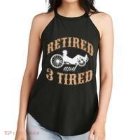 Retired And Three Tired Laidback Biker Retirement Women's Perfect Tri Rocker Tank thumb 2