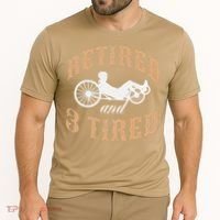 Retired And Three Tired Laidback Biker Retirement Cooling Performance Crew T-Shirt thumb 2