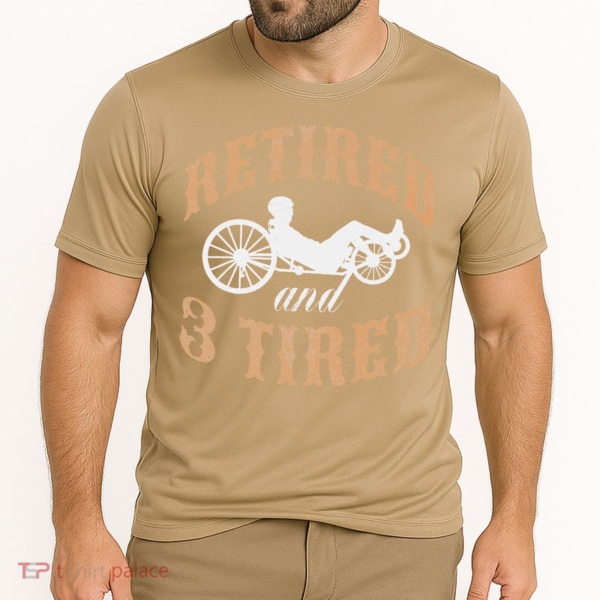 Retired And Three Tired Laidback Biker Retirement Cooling Performance Crew T-Shirt