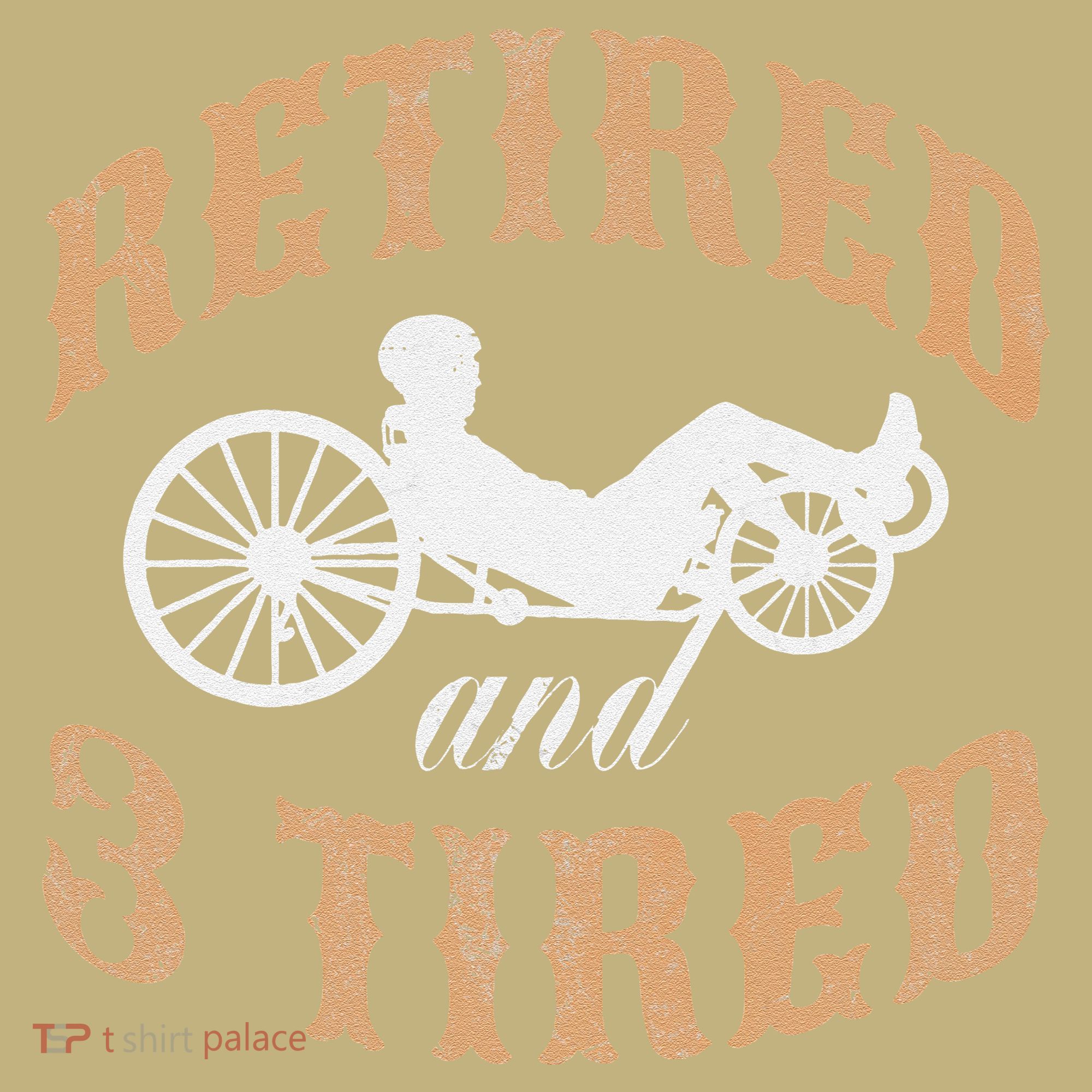 Retired And Three Tired Laidback Biker Retirement Cooling Performance Crew T-Shirt