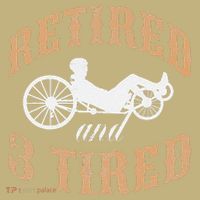 Retired And Three Tired Laidback Biker Retirement Sweatshirt thumb 2
