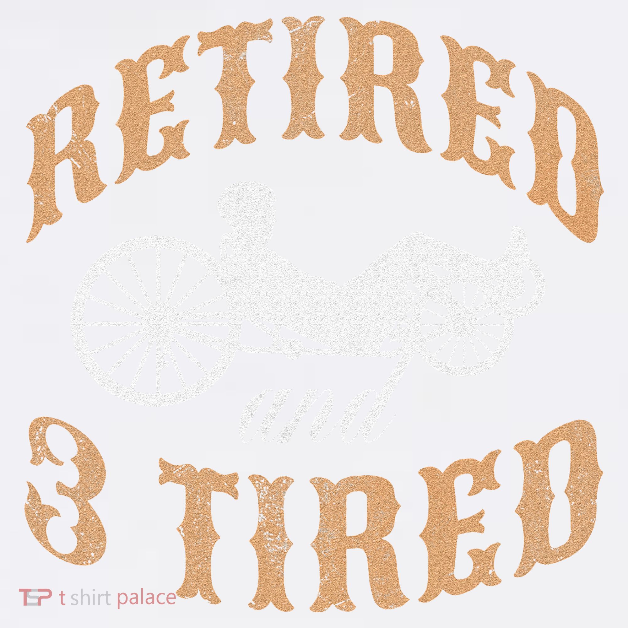 Retired And Three Tired Laidback Biker Retirement Comfort Colors Garment-Dyed Hooded Sweatshirt