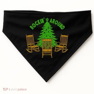 Rockin Around The Christmas Tree USA-Made Doggie Bandana