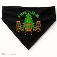 Rockin Around The Christmas Tree USA-Made Doggie Bandana thumb 0
