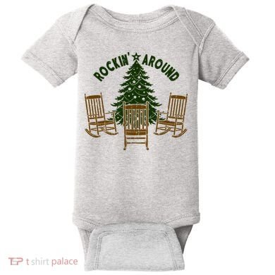 Rockin Around The Christmas Tree Baby Bodysuit