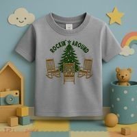 Rockin Around The Christmas Tree Toddler T-Shirt thumb 3